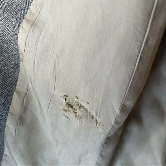 Shin Choi Herringbone Tan Spring Coat size 8 - Picture 4 of 7